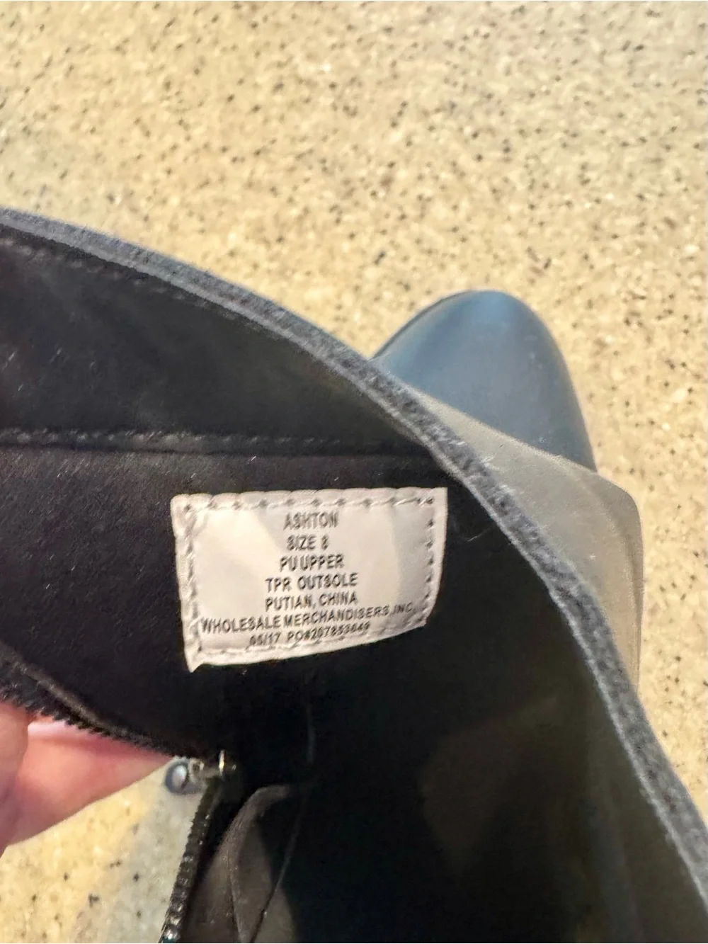 Mossimo Supply Co. Black Leather Ankle Bootie with dual Side Zip